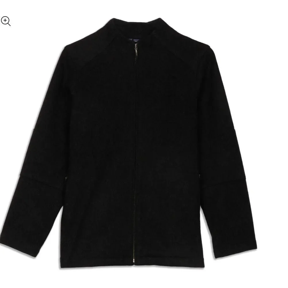 Patagonia Full Zip-Up Wool Blend Coat